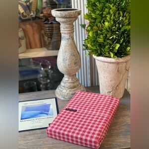 Vintage Dockers red & white check plaid standard pillowcase set Sleep Pillow nwt